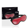 Fetish Submissive Dark Room - Masque En Cuir Végan Avec Doublure En Néoprène